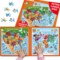 QUOKKA Magnetic Puzzles for Toddlers 2-4 - 2x48 Travel Puzzle Games for Kids Ages 3-5 Years Old - Car Activities Toy for Boys and Girls 4-6 yo - Africa & Ocean Animals Learning Magnet for Road Trip